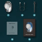 Mini electric shaver kit with charging cable and compact shaver components