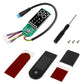 Scooter control module bundle with speed display board, switch fob, and red stickers