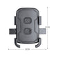 Mobile phone navigation bracket dimensions view, dark gray clamp arms