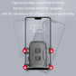 Mobile phone navigation bracket with secure four-corner phone grips, dark gray