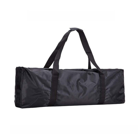 Large dark gray duffel-style storage bag with two long carry handles