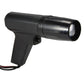 Gun-type timing light tool with black handle and bright front light lens