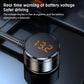 Car cigarette lighter USB charger with round battery voltage display and USB ports