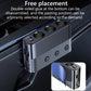 Car cigarette lighter USB charger with bottom mounting design inset and multiple ports