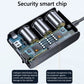 Car charger circuit board with security smart chip for power management