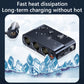 Car cigarette lighter USB charger with voltage display and multiple USB ports