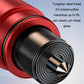 Close-up of red escape hammer with metal tungsten tip and spring housing