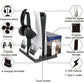 PS5 multifunction cooling stand with dual handle charging and disc storage bay