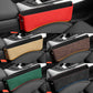Car seat gap storage boxes in multiple colors, each with side ring handle