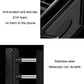 Black phone holder with EVA foam anti-scratch pads and stainless telescopic rod