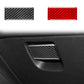 Carbon-fiber storage box sticker set: black and red rectangles with rounded corners