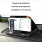 Black car dashboard phone holder holding a smartphone with adjustable viewing angle