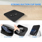 Car phone holder suction cup base with washable silicone pad and anti-slip disk top