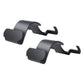 Pair of black and dark gray trunk seat hooks with umbrella-style U hangers