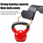 Trunk hook holding a red kettlebell by a rope loop from the U-shaped hanger