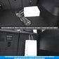 Installed trunk seat hooks holding a white shopping bag in the rear cargo area