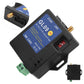Black 4G GSM alarm unit with SIM card slot, green terminal, and antenna mount