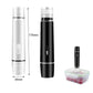Handheld vacuum sealer set: white and black cylinder bodies with nozzle