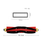 Rectangular vacuum filter, 165 mm long, with black trim and white media