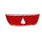 Warning light sticker with red carbon-fiber pattern and centered hazard triangle icon