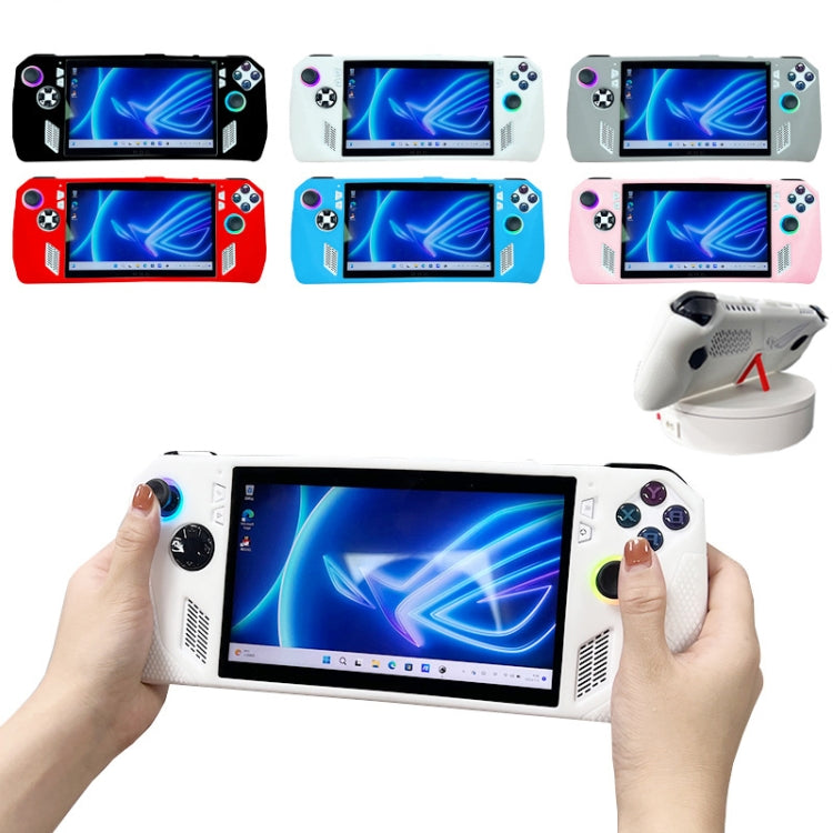 Silicone protective case for handheld game console in multiple colors