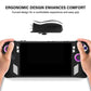 Black silicone protective case with textured grips for handheld game console