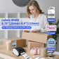 Desktop Bluetooth thermal label printer with shipping label examples