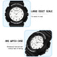 Sport watch with large digit dial for easy reading; shockproof anti-fall design.