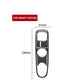 Carbon-fiber gearshift sticker template with size measurements for Smart Fortwo trim