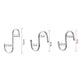 S-shaped stainless steel hook with size measurements for hanging uses
