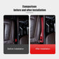 Car seat gap plug before-and-after installation showing installed fit