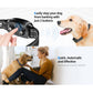 Smart anti-barking dog collar with black control unit and woven mesh strap