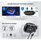 USB charging cable for rechargeable dog training collar with black charger dock
