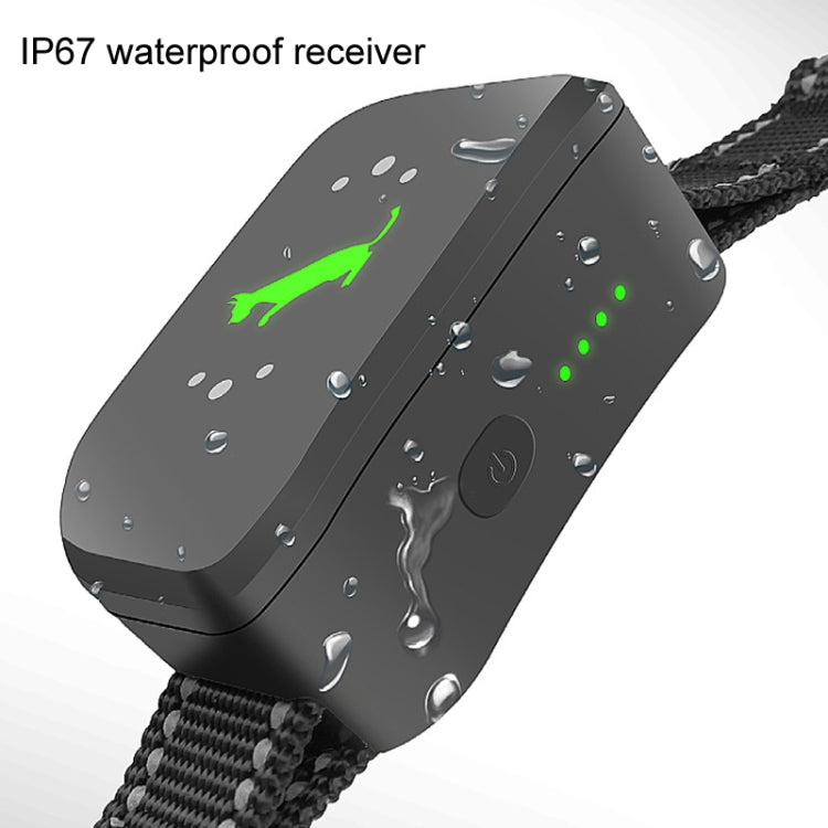 Waterproof IP67 dog training receiver module with green indicator light