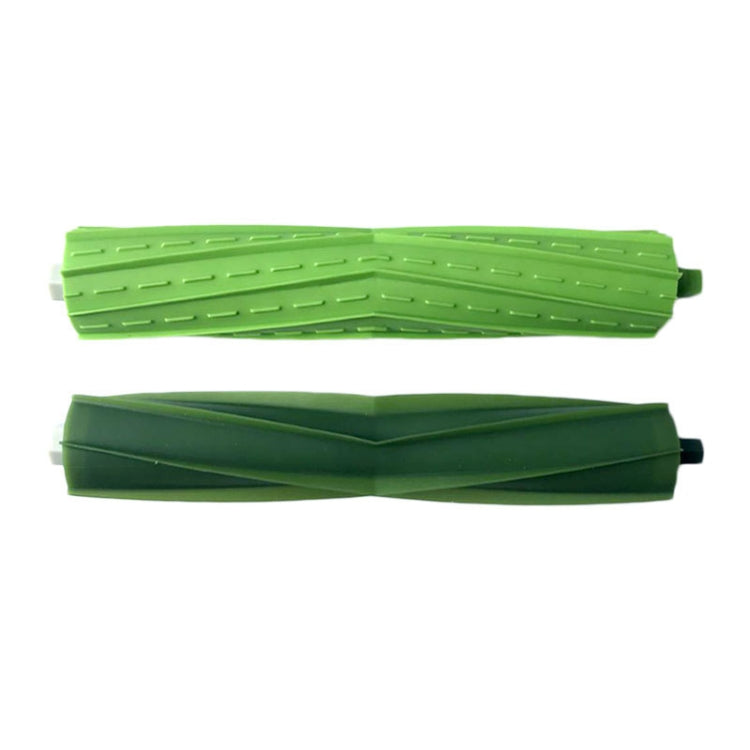 Green roller brush replacements with ridged bristles for robot vacuum