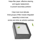Square gray filter module with white pleated paper for robot vacuum