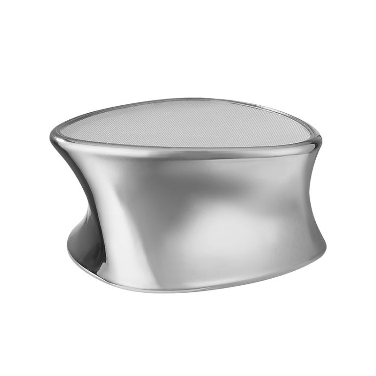 Silver curved foot peeling grinder with textured circular grinding head