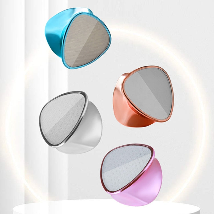 Set of curved foot peeling grinder heads in blue, rose gold, white, and pink