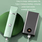 Green pet hair clipper with on/off button and USB-C charging power indicator
