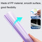 Purple transparent PP file cover insert, smooth surface with anti-scratch and waterproof icons