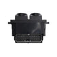 Power window switch connector side with multi-pin plug, black plastic