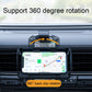 Rotating black car air vent phone holder with cradle gripping the smartphone