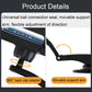 Universal ball-joint car phone holder with pivoting support arm and clip rotation