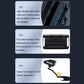 Car dashboard suction cup mobile phone holder with swiveling clamp and 180° arm