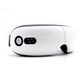 White eye massager with built-in display panel and oval headband