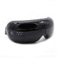 Black eye massager with glossy face and control buttons