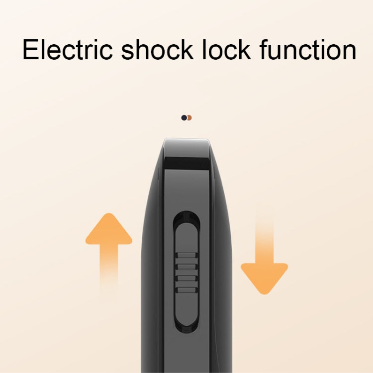 Black shock training collar device with locking electric shock head