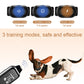 Dog training remote with sound, vibration, and shock mode controls