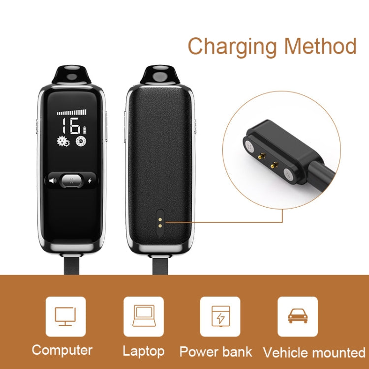 Dog training remote charging contacts with charging options (computer, laptop, power bank)