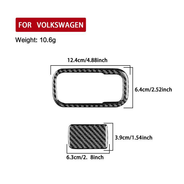 Carbon-fiber co-pilot handle panel sticker frame, size and weight diagram